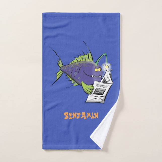 Conjunto De Toalhas Cartografia de peixe-anjo (Toalha de mão)