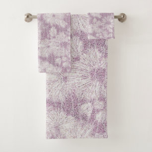 Conjunto De Toalhas Casa de Campo Velvety Lilac Daisy