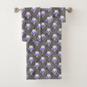 Conjunto De Toalhas Cascas de roxo e de girassol, Design 3