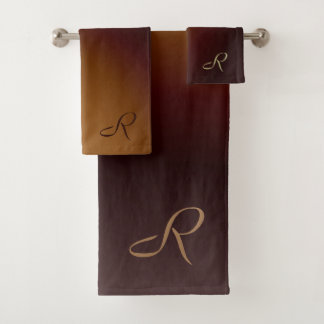 Conjunto De Toalhas Castanho