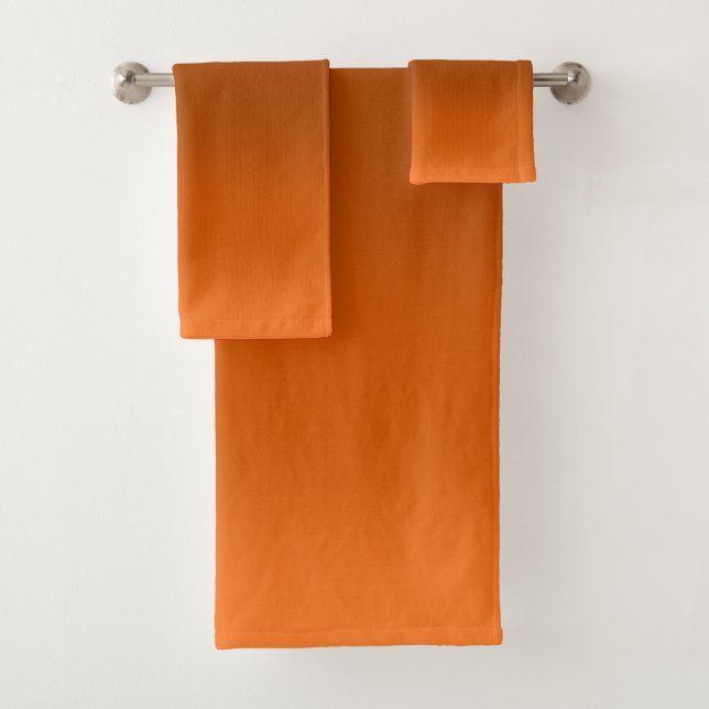 Conjunto De Toalhas Castanho para Fade Laranja (Insitu)