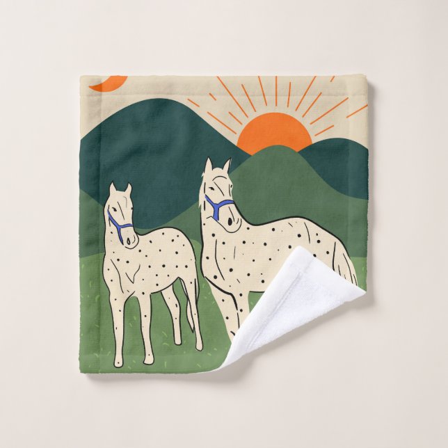 Conjunto De Toalhas Cavalos do planalto (Pano de lavar)