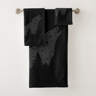 Conjunto De Toalhas Celestial Cinza Wolf