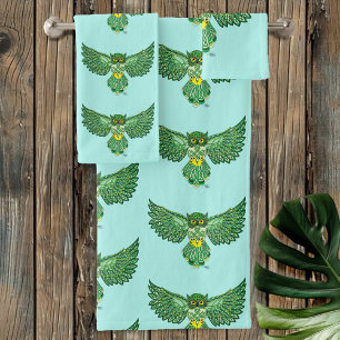 Conjunto De Toalhas Célula de Voo Verde
