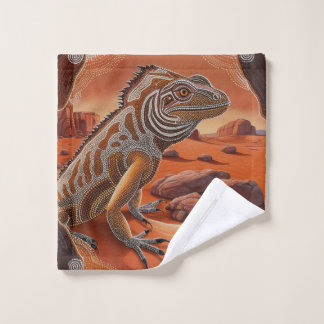 Conjunto De Toalhas Cena de Vida Selvagem australiana Iguana Lizard