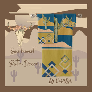 Conjunto De Toalhas Cena do Deserto Cactus e Trim Geométrico