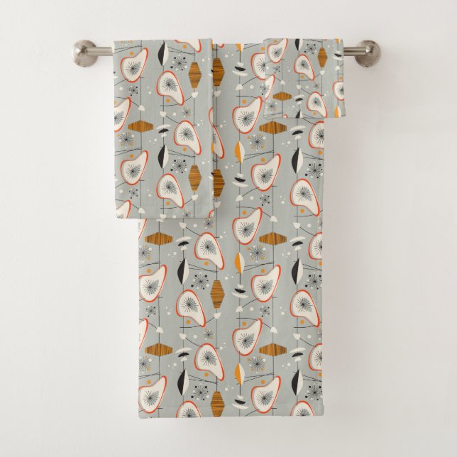 Conjunto De Toalhas Cerceta geométrica & teste padrão azul (Insitu)