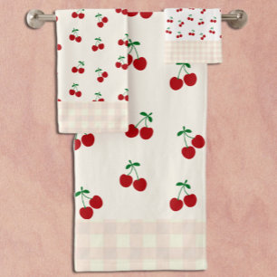 Conjunto De Toalhas Cerejas