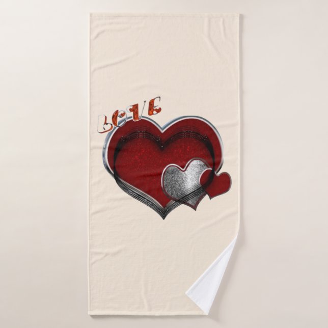 Conjunto de Toalhas Certas de Magia do Coração (Toalha de Banho)
