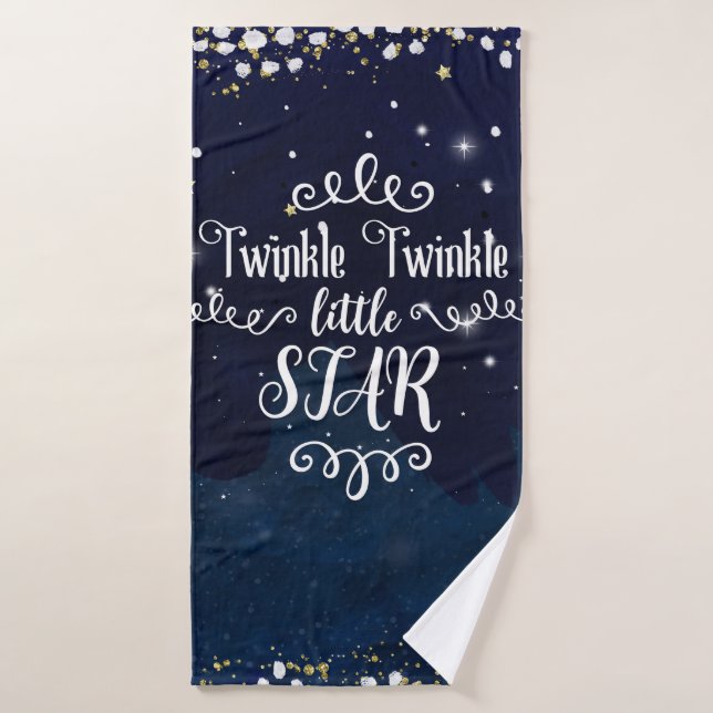 Conjunto De Toalhas Céu Estelar Brilhante Estrela Celestial Caprichoso (Toalha de Banho)