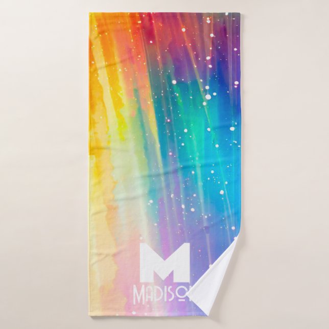 Conjunto De Toalhas Chá Rainbow Rain (Toalha de Banho)