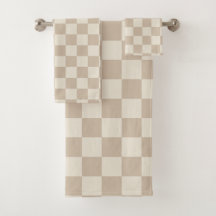 Checkerboard castanho e bege