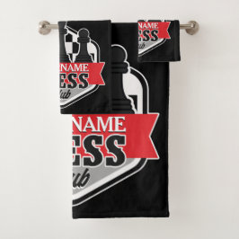 Conjunto De Toalhas Checkmate do Chess Player do NOME Personalizado