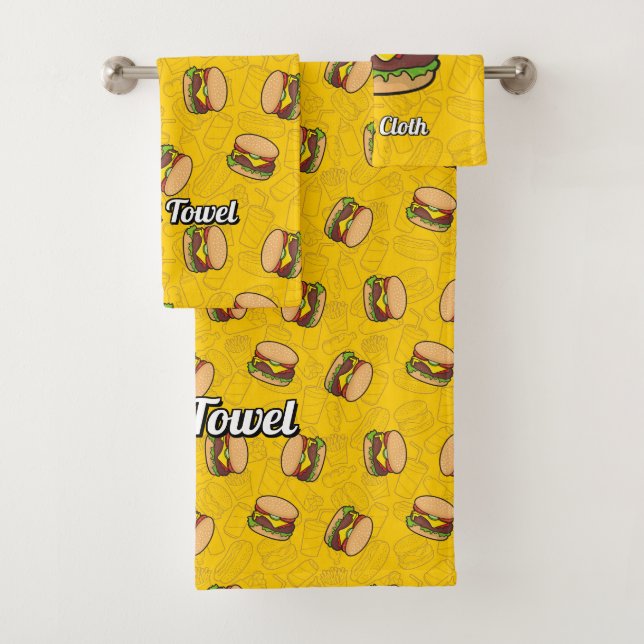 Conjunto De Toalhas Cheeseburger (Insitu)