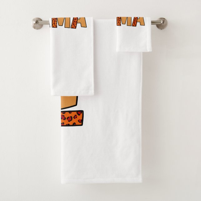 Conjunto De Toalhas Cheetah Impressão Leopardo Mãe (Insitu)