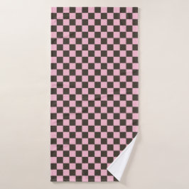 Conjunto De Toalhas Cherry blossom checkered board pattern