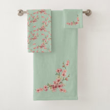 Cherry Blossoms em Rosa e Teal