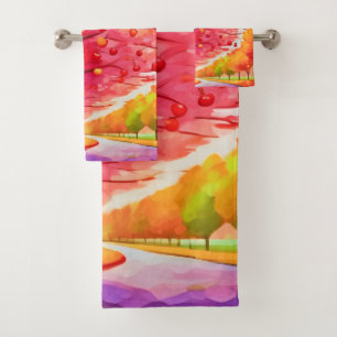 Conjunto De Toalhas Cherry Tree Lane