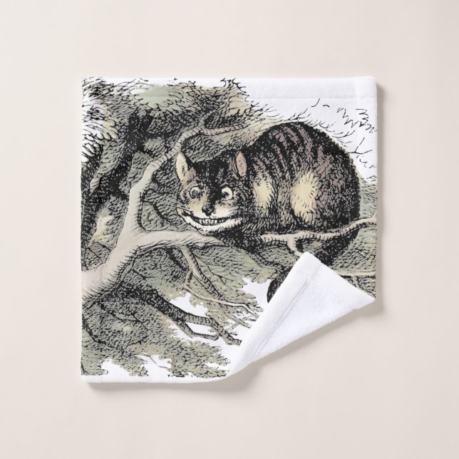 Conjunto De Toalhas Cheshire Cat Alice Wonderland Classic (Pano de lavar)