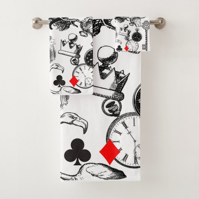 Conjunto De Toalhas Cheshire Cat Classic Alice em Maravilderland (Insitu)