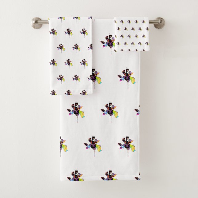 Conjunto De Toalhas Chevron Geo Misto (Insitu)