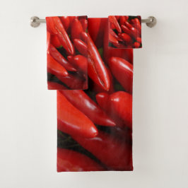 CONJUNTO DE TOALHAS CHILI PEPPERS 3