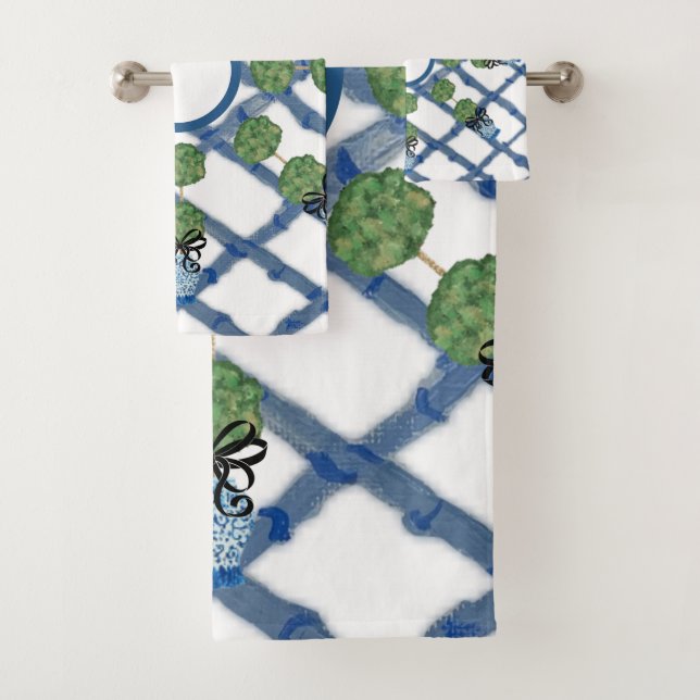 Conjunto De Toalhas Chinoiserie Ginger Jar    (Insitu)