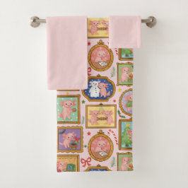 Conjunto De Toalhas Christmas axolotl Bath towels set