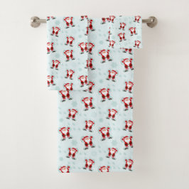Conjunto De Toalhas Christmas Elements Santa Claus