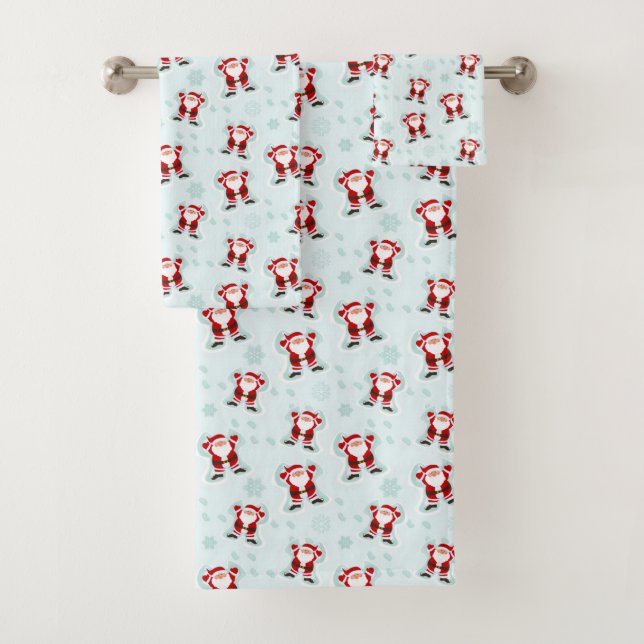Conjunto De Toalhas Christmas Elements Santa Claus (Insitu)
