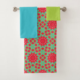 Conjunto De Toalhas Christmas Holiday Charm Pattern 