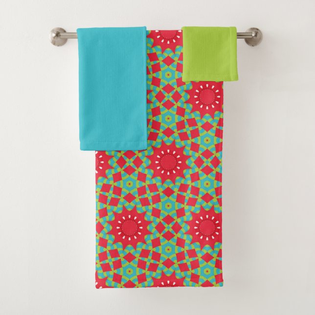 Conjunto De Toalhas Christmas Holiday Charm Pattern  (Insitu)