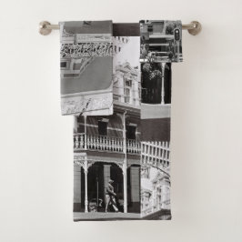 Conjunto De Toalhas Cidade do Cabo, África do Sul, Monocromático