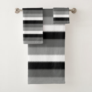 Conjunto De Toalhas Cinza Negra Cinza Cinza