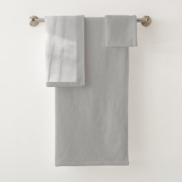 Conjunto De Toalhas Cinza Neve em Aberto