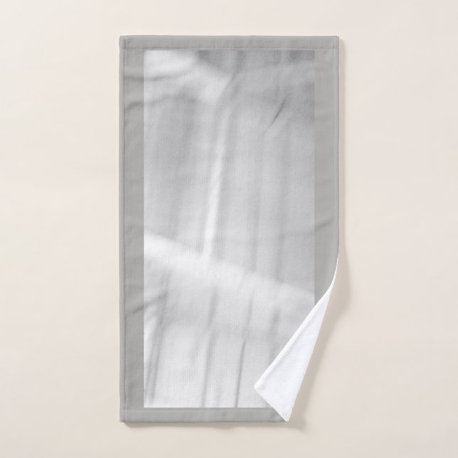 Conjunto De Toalhas Cinza Neve em Aberto (Toalha de mão)