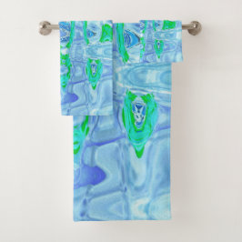 Conjunto De Toalhas Cinzas de Lavanda Cósmica e Abstratos