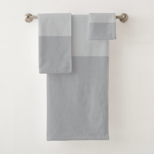 Conjunto De Toalhas Cinzas de prata riscadas