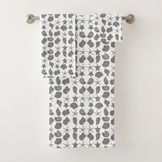 Conjunto De Toalhas Cinzas escuras de seacombers (Insitu)