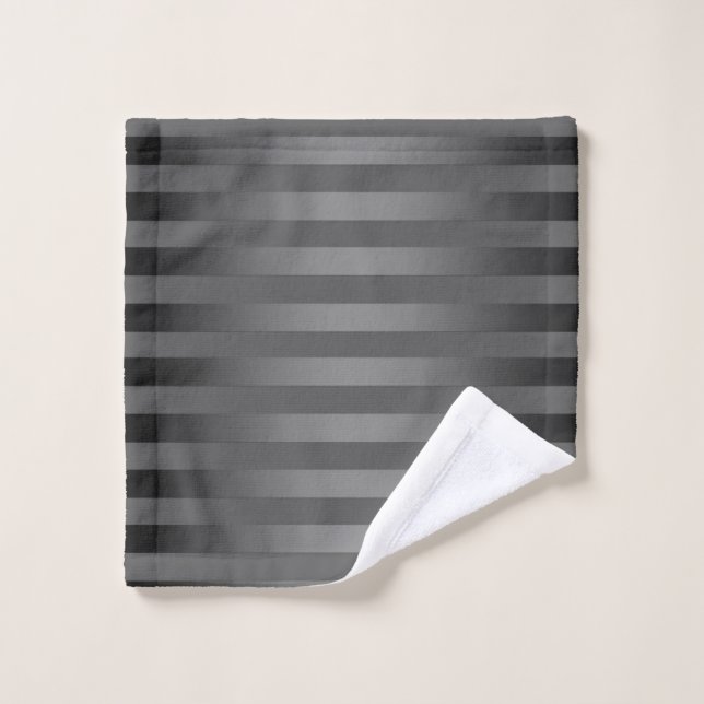 Conjunto De Toalhas Cinzas, estriadas, gradiente, cinzas, simples, (Pano de lavar)