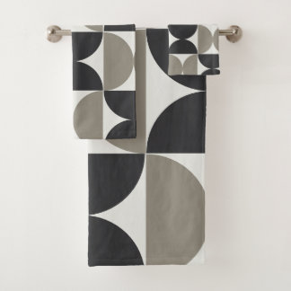 Conjunto De Toalhas Cinzas Modernas do século médio e Gunmetal