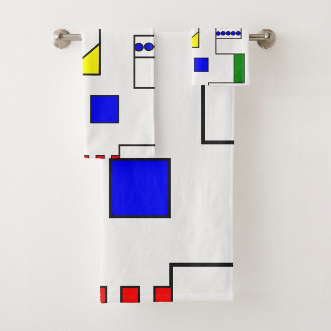Conjunto De Toalhas Circuitos Bauhaus (Insitu)