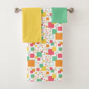 Conjunto De Toalhas Citrino do humor retrô