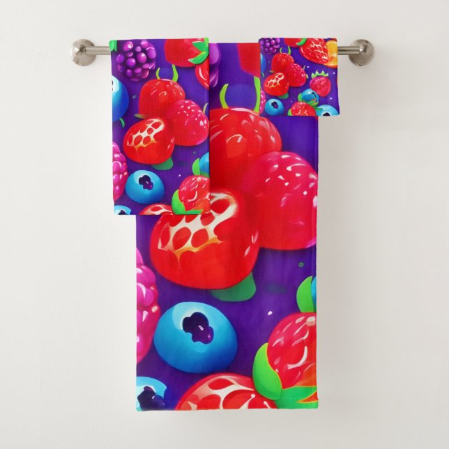 Conjunto De Toalhas Citrus & Berries Burst (Insitu)