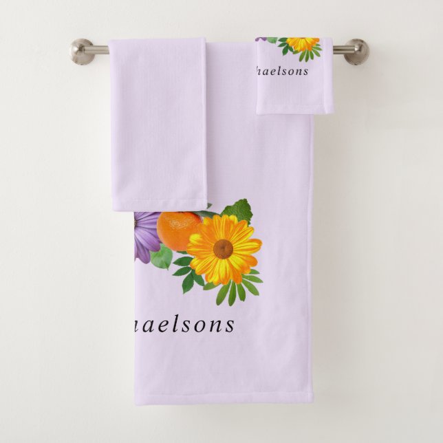 Conjunto De Toalhas Citrus Floral Garden (Insitu)