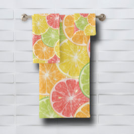 Conjunto De Toalhas Citrus Slices