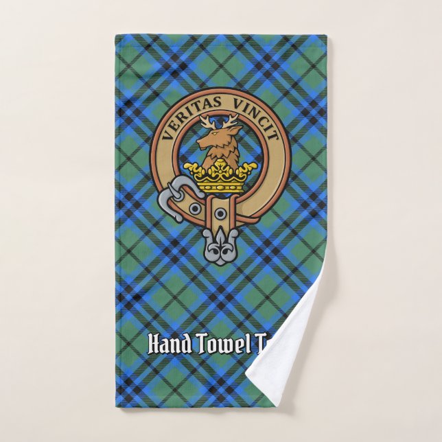 Conjunto De Toalhas Clan Keith Crest sobre Tartan (Toalha de mão)
