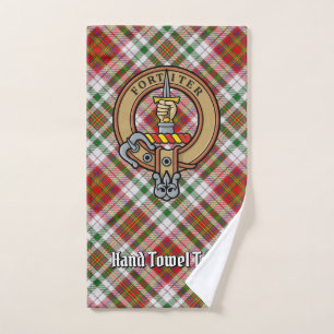 Conjunto De Toalhas Clan MacAlister Crest over Dress Tartan