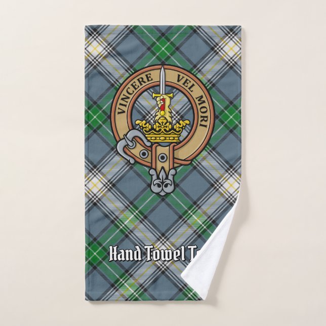 Conjunto De Toalhas Clan MacDowall Crest sobre Tartan (Toalha de mão)