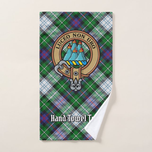 Conjunto De Toalhas Clan MacKenzie Crest over Dress Tartan (Toalha de mão)
